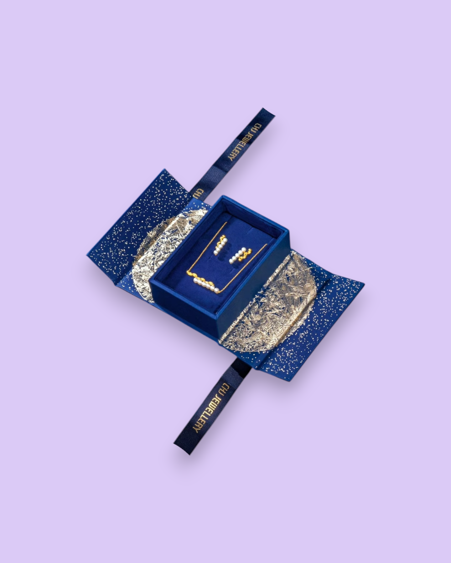 Royal Blue Magnetic Jewelry Box