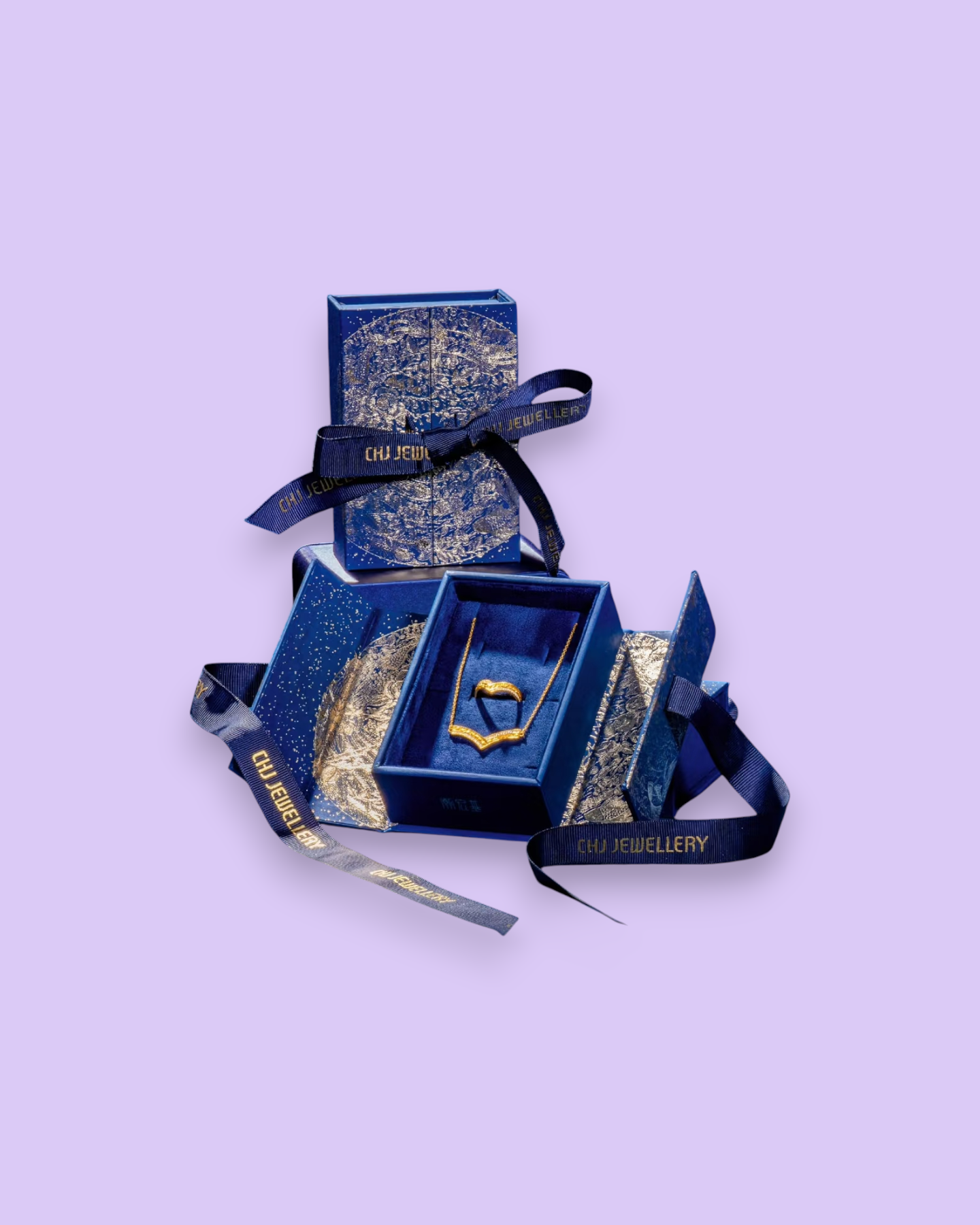 Royal Blue Magnetic Jewelry Box