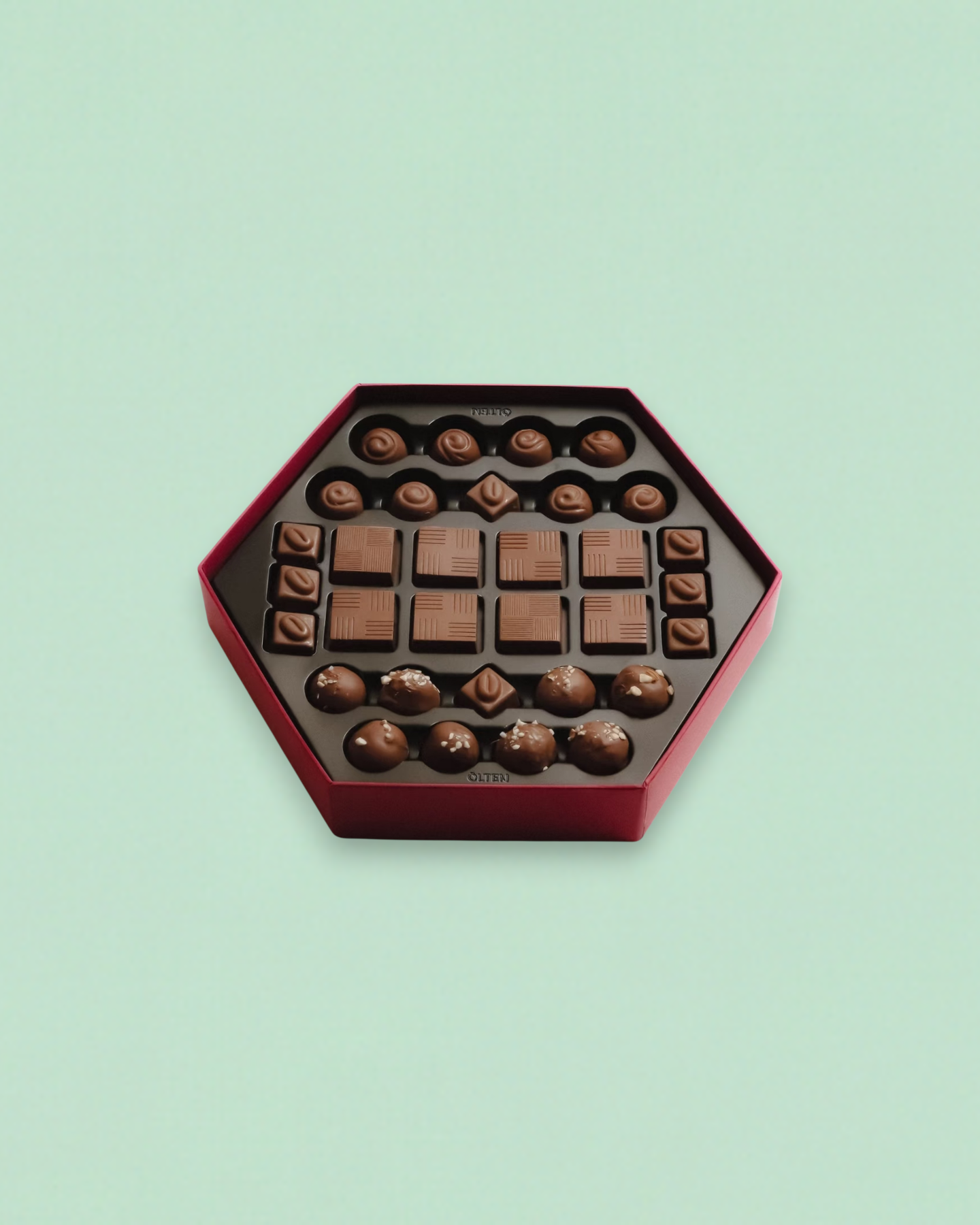 Hexagonal Lid And Base Chocolate Box