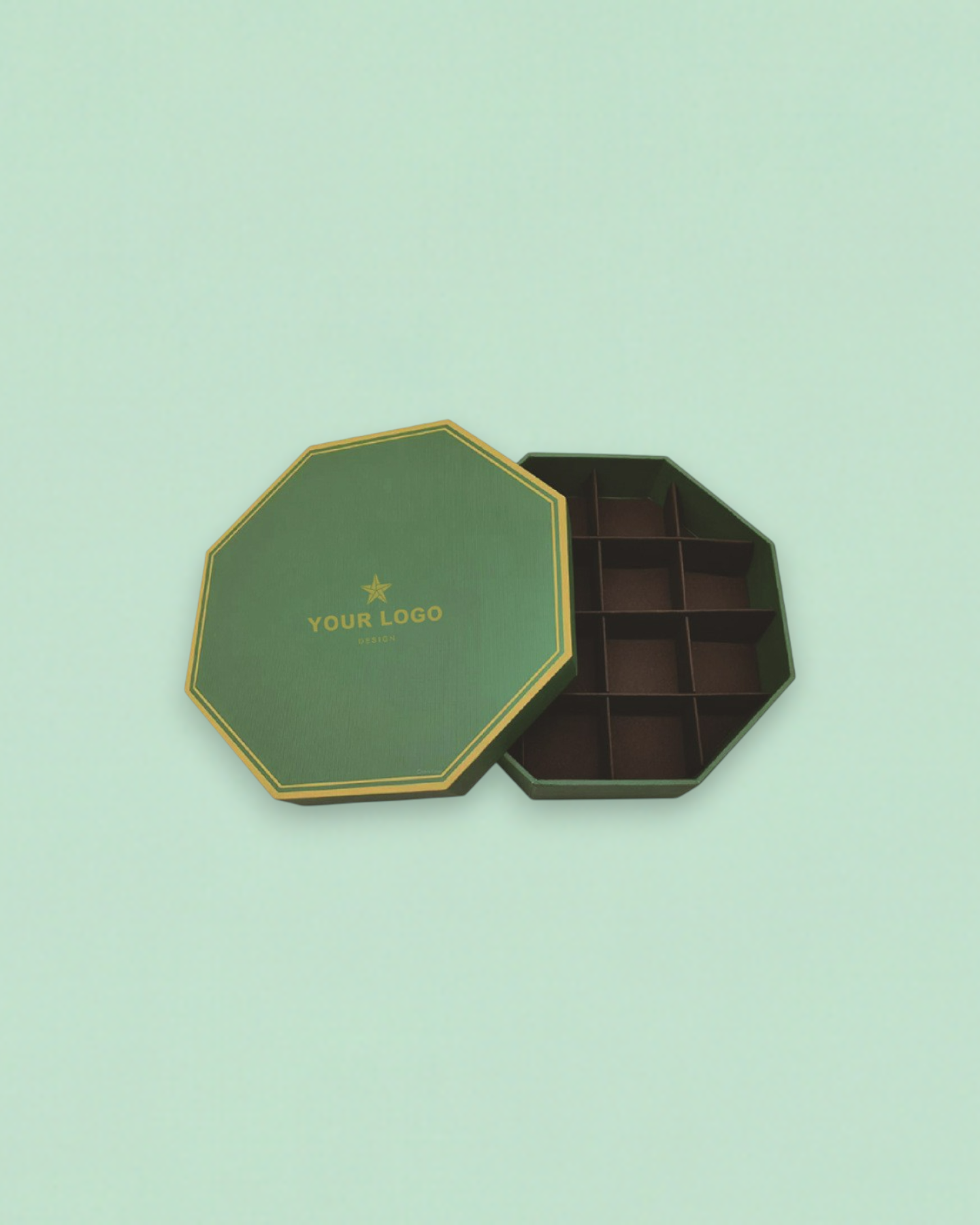 Octagonal Lid And Base Chocolate Box